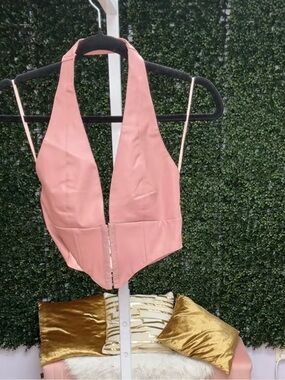 Kids Pink Halter One-Piece Romper
